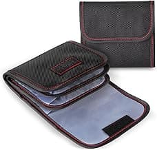 DomeStar Filter Case, 2PCS 3-Pocket Camera Lens Filter Carry Case Professional Photography Filter Holder Belt Bag Pouch Water-resistant and Dustproof Design for 25mm-82mm Filters